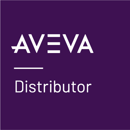 AVEVA Partner Badge rgb purple Distributor